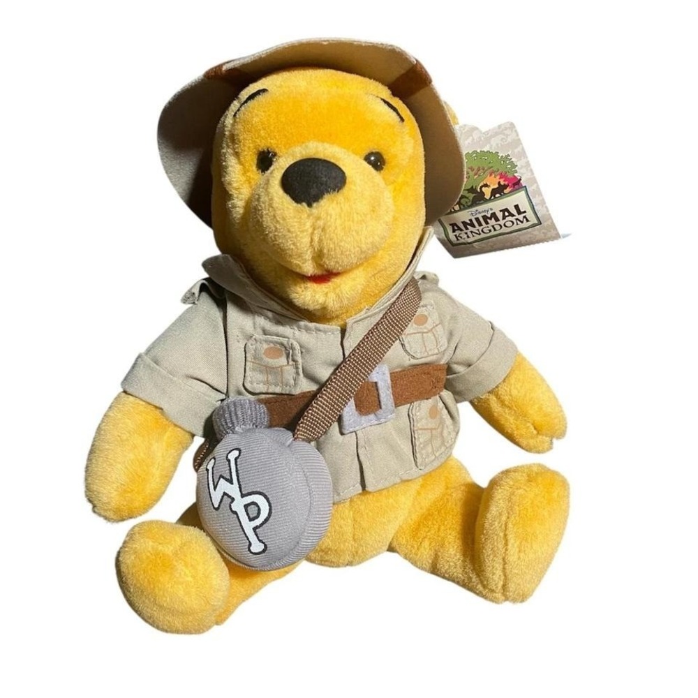 NWT Disney Animal Kingdom Safari Pooh Plush Explorer Outfit Exclusive WDW Tag